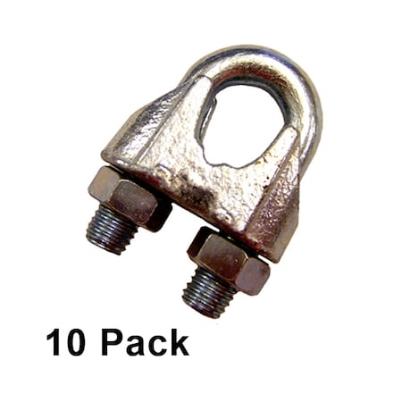 Us Cargo Control 5/8" Zinc Plated Malleable Wire Rope Clip (10 pack) MWRC58-10PK